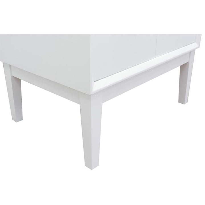 Bellaterra Stora 31" Single Vanity, White, White Carrara Top/Oval Sink