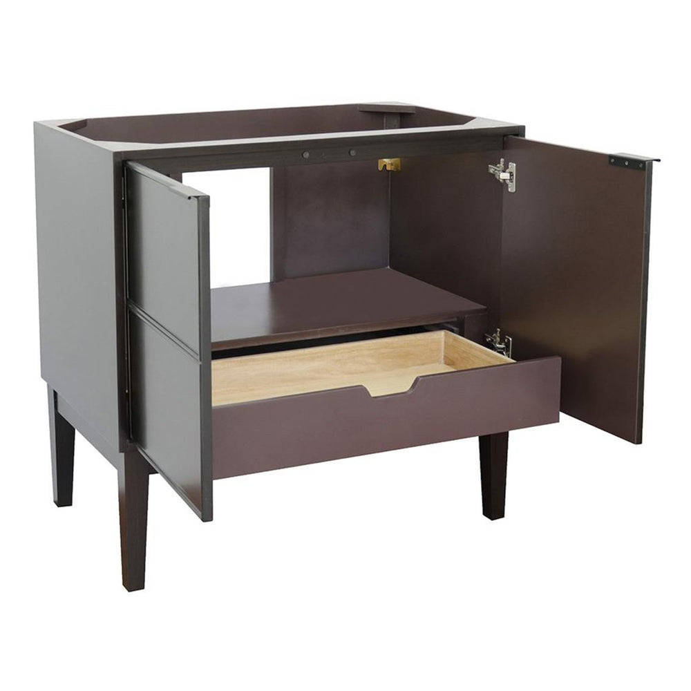 Bellaterra Scandi 36" Single Vanity, Cappuccino, Cabinet Only