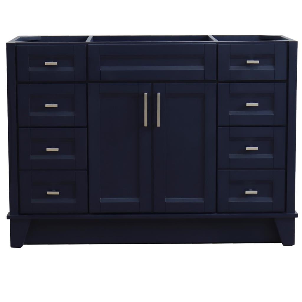 Bellaterra Terni 48" Single Vanity, Blue, Cabinet Only