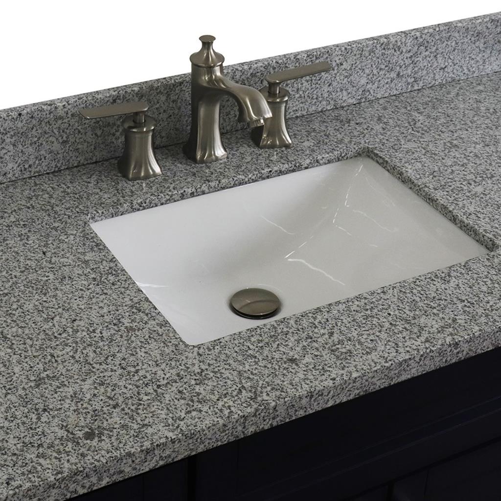 Bellaterra Terni 49" Single Vanity, Blue, Gray Granite Top/Rectangle Sink