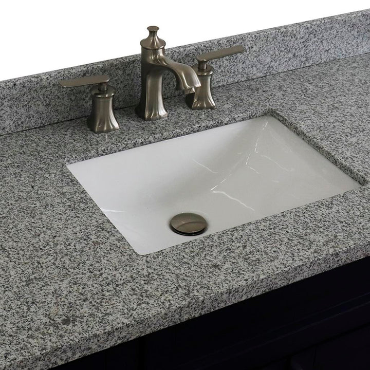 Bellaterra Terni 49" Single Vanity, Blue, Gray Granite Top/Rectangle Sink