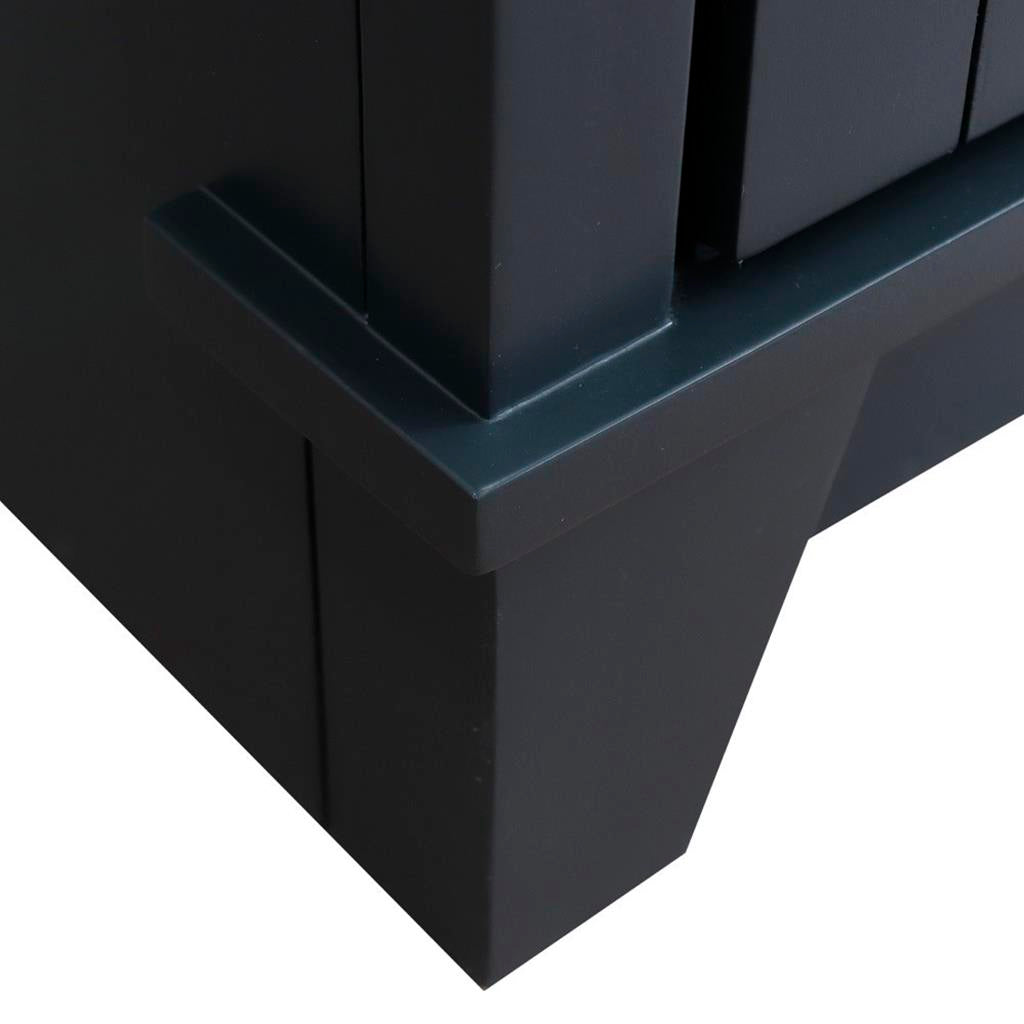 Bellaterra Terni 49" Single Vanity, Dark Gray, Black Galaxy Granite Top/Rectangle Sink