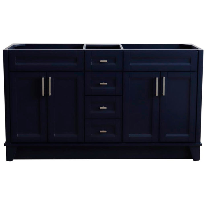 Bellaterra Terni 60" Double Vanity, Blue, Cabinet Only