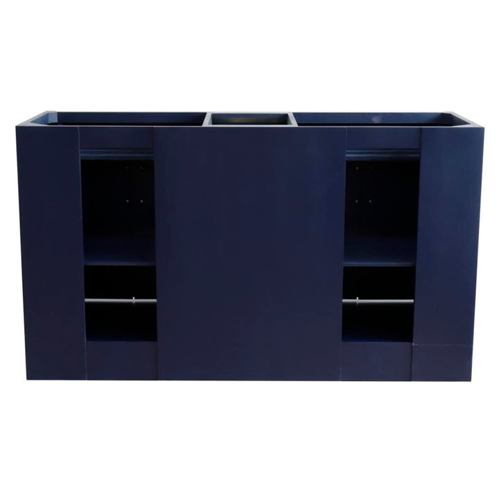 Bellaterra Terni 60" Double Vanity, Blue, Cabinet Only