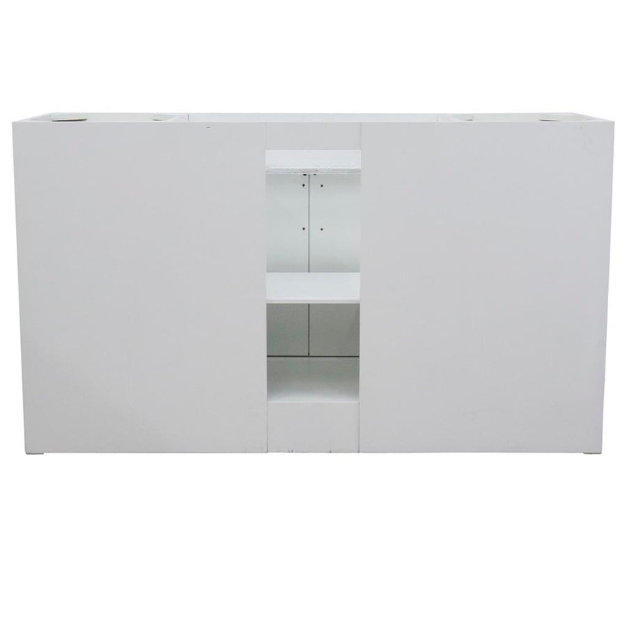 Bellaterra Terni 60" Single Vanity, White, Cabinet Only