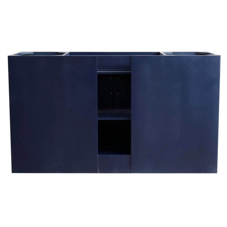 Bellaterra Terni 61" Single Vanity, Blue, Black Galaxy Granite Top/Rectangle Sink