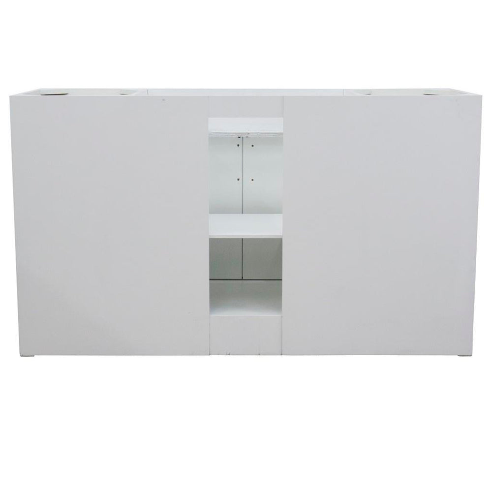 Bellaterra Terni 61" Single Vanity, White, Gray Granite Top/Rectangle Sink