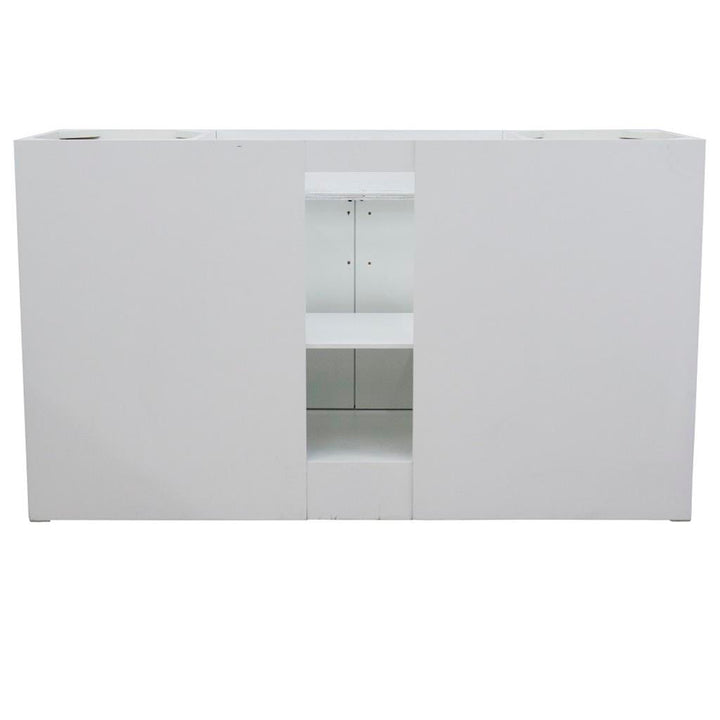 Bellaterra Terni 61" Single Vanity, White, Gray Granite Top/Rectangle Sink