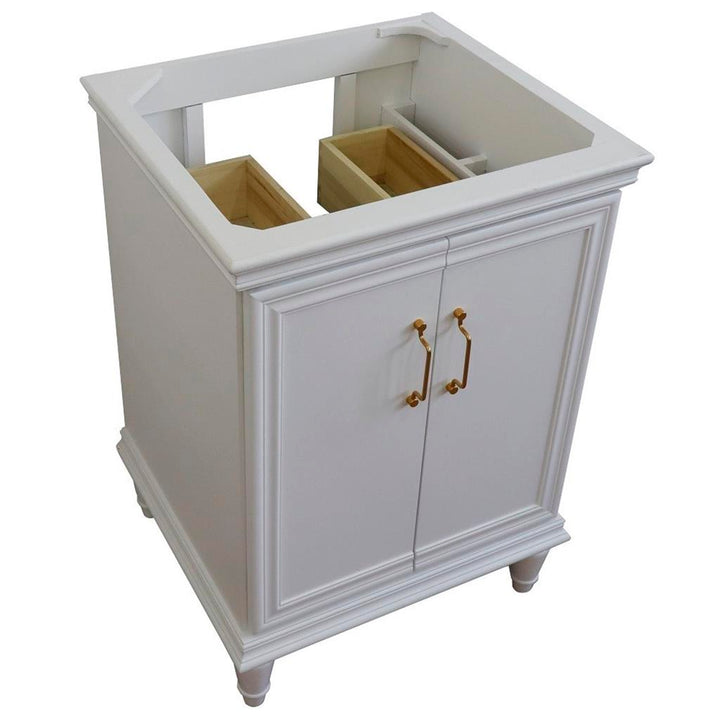 Bellaterra Forli 24" Single Vanity, White, Cabinet Only