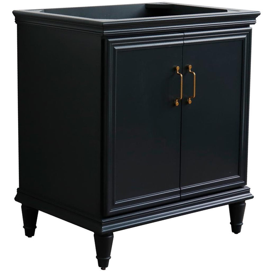 Bellaterra Home Forli 30" Dark Gray Vanity, Cabinet Only Cabinet Only (No Top)#top-options_cabinet-only-(no-top)