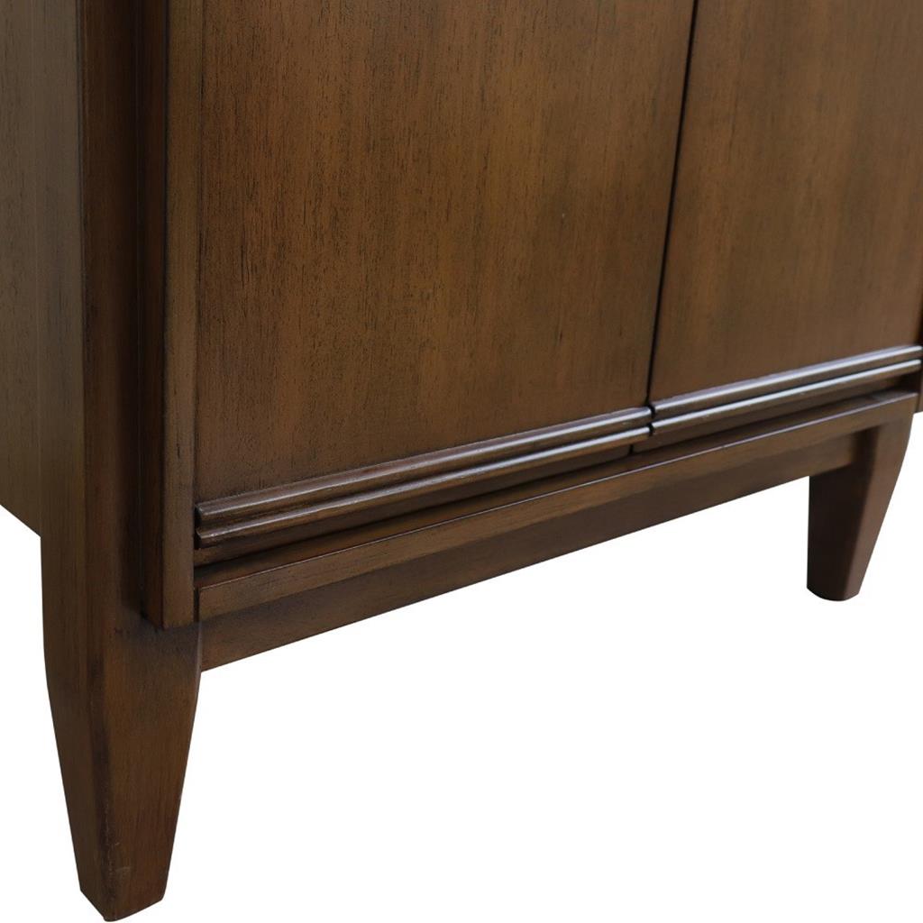 Bellaterra MCM 24" Single Vanity, Walnut, Cabinet Only