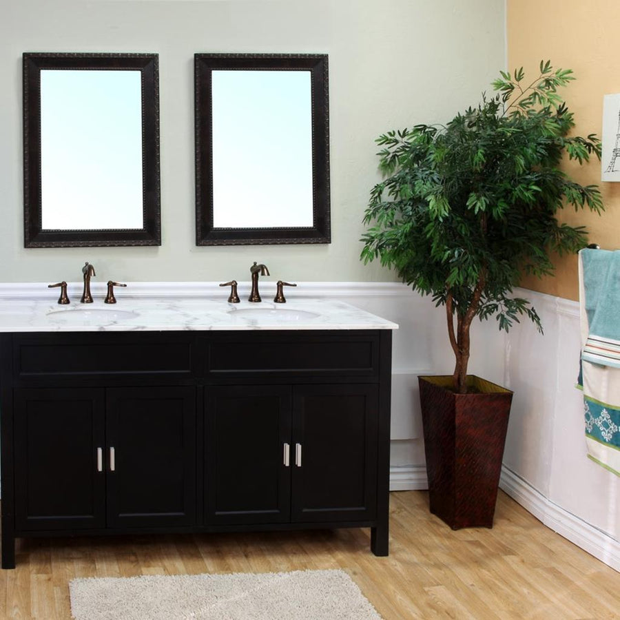 Bellaterra Natural 60" Double Vanity, Ebony