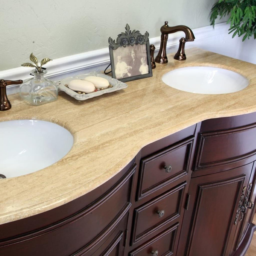 Bellaterra Natural 48" Single Vanity, Light Walnut