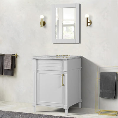 Bellaterra Home Napa 24 Single Vanity White Marble#top-options_marble