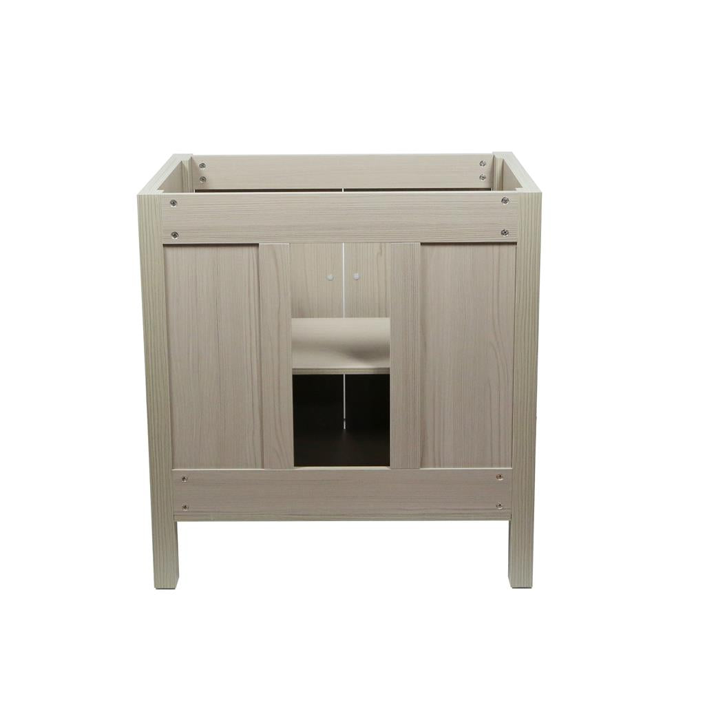 Bellaterra Aldo 31.5" Single Vanity, Light Gray, White Ceramic Top