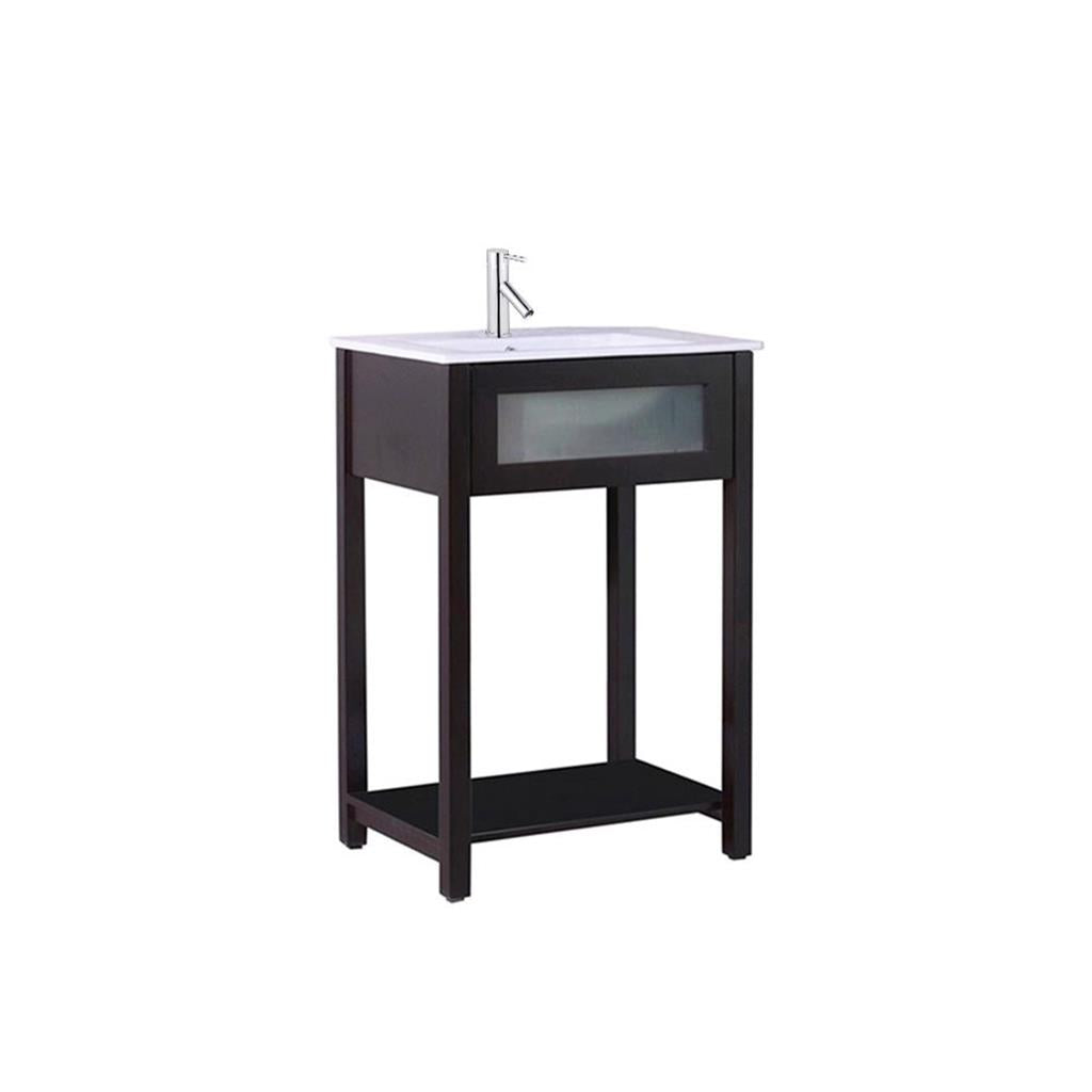 Bellaterra Roma 24" Single Vanity, Espresso