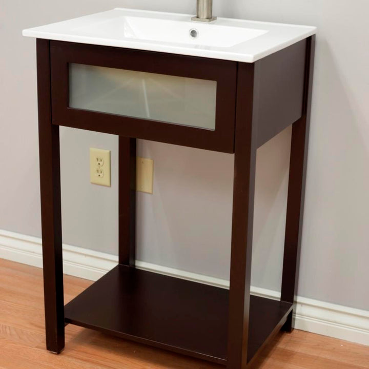 Bellaterra Roma 24" Single Vanity, Espresso