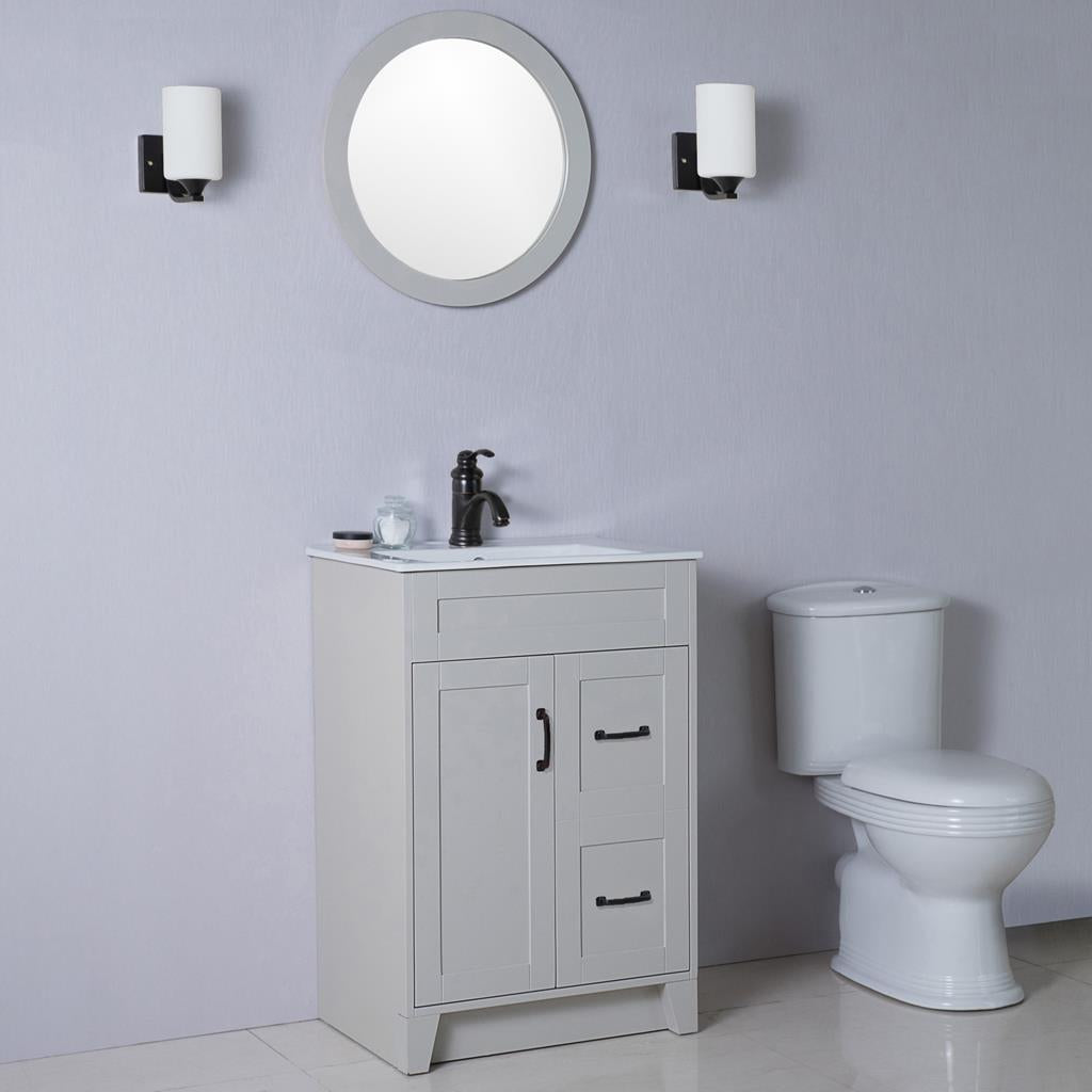 Bellaterra Marco 24" Single Vanity, Light Gray