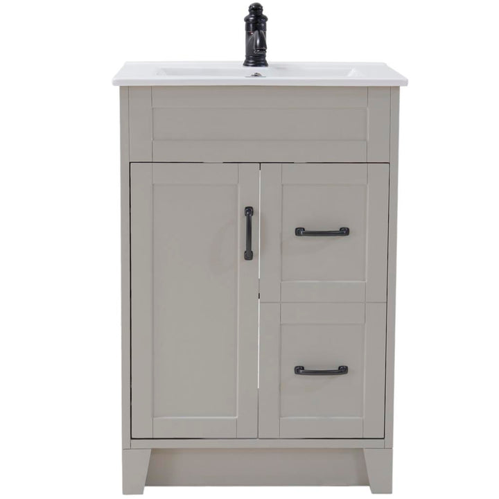 Bellaterra Marco 24" Single Vanity, Light Gray