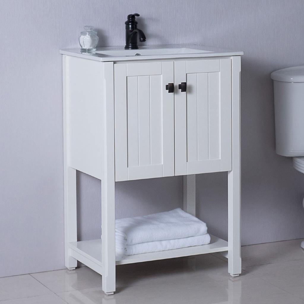 Bellaterra Pamina 24" Single Vanity, White