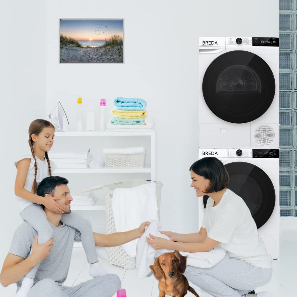 Breda compact laundry appliances stacked