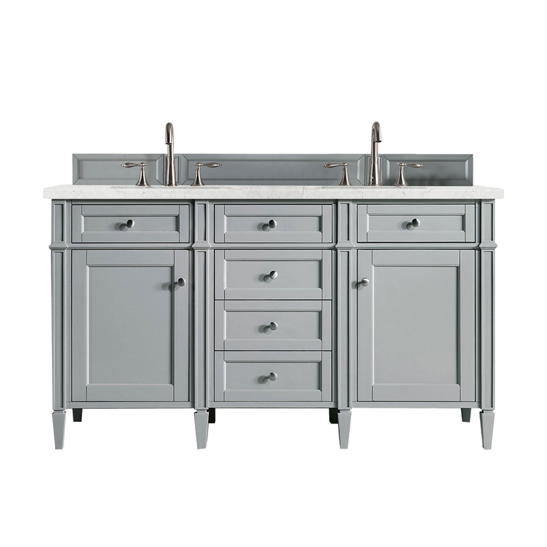 James Martin Vanities Brittany 60" Double Vanity, Urban Gray Cabinet Only#top-options_cabinet-only