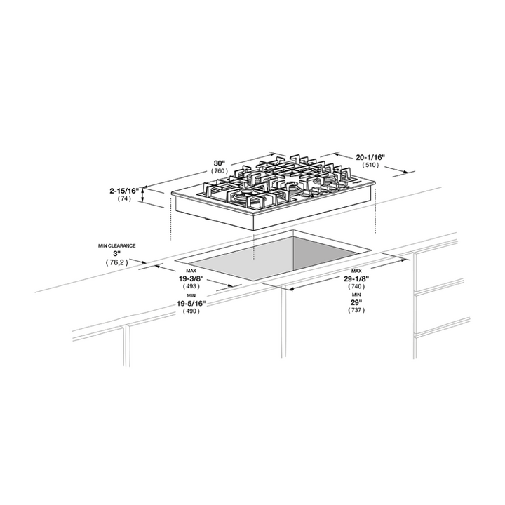 Largo 30" Gas Cooktop