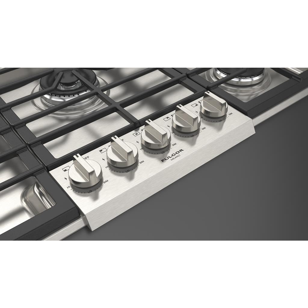 Fulgor Milano Distinto 36" Gas Cooktop#top-options_Stainless Steel