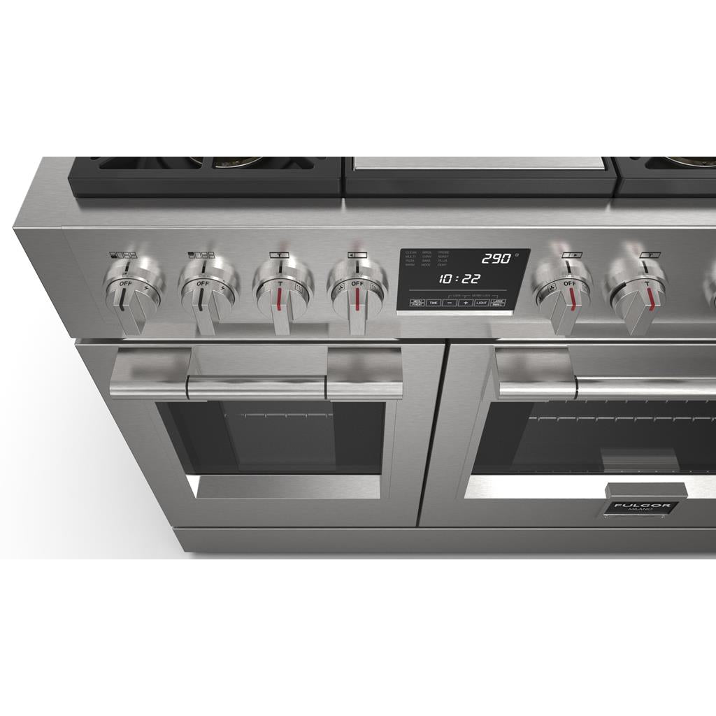 Fulgor Milano Sofia 48" Dual Fuel Pro Range with Griddle