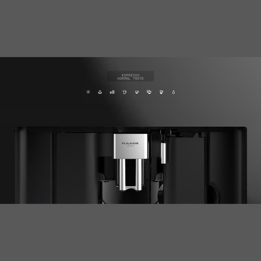 24" 700 Series Built-In Black Glass Coffee Machine