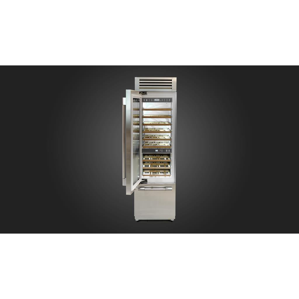 Fulgor Milano  24" Pro Wine Cellar, Left Door, Stainless Steel#finish_stainless-steel