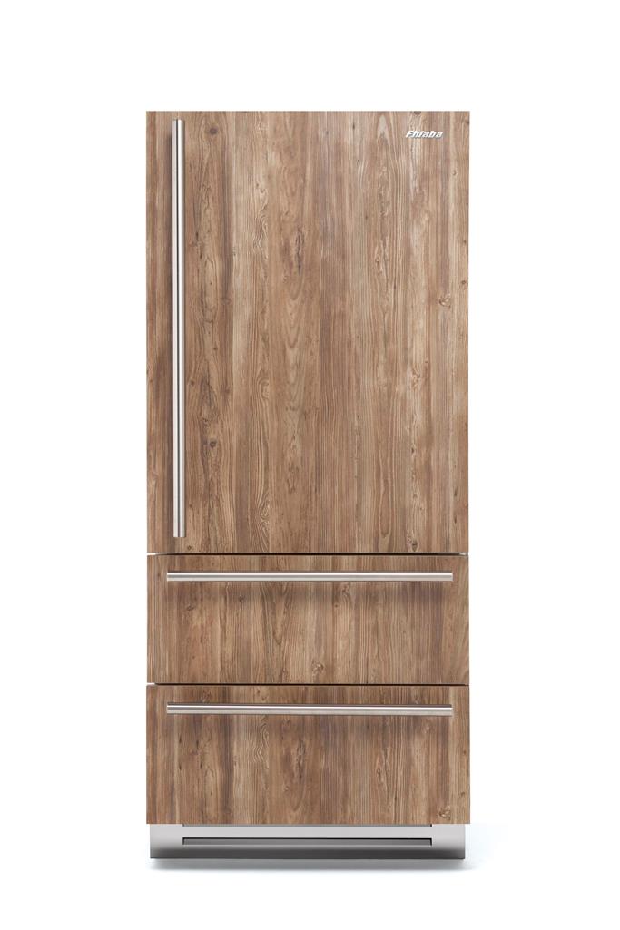 Fhiaba 36" Integrated Series Panel Ready Refrigerator and Double Drawer Freezer, Right Hinge