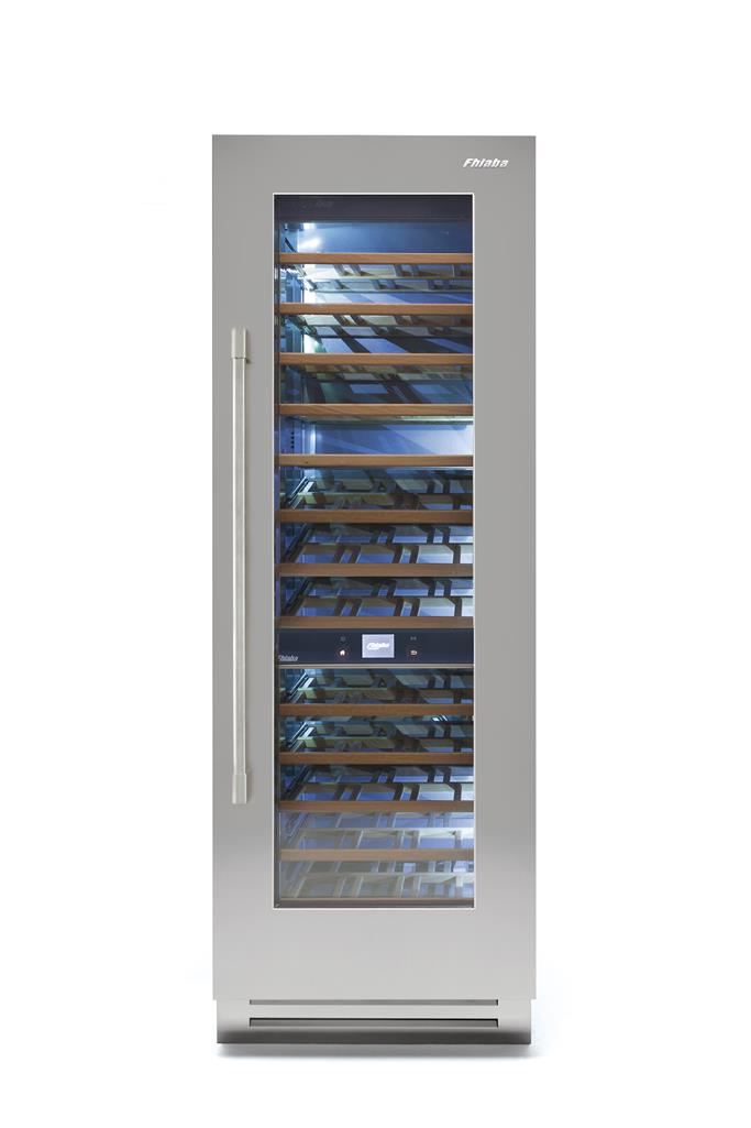 Fhiaba Classic Series 30" Stainless Column Wine Cellar, Right Hinge