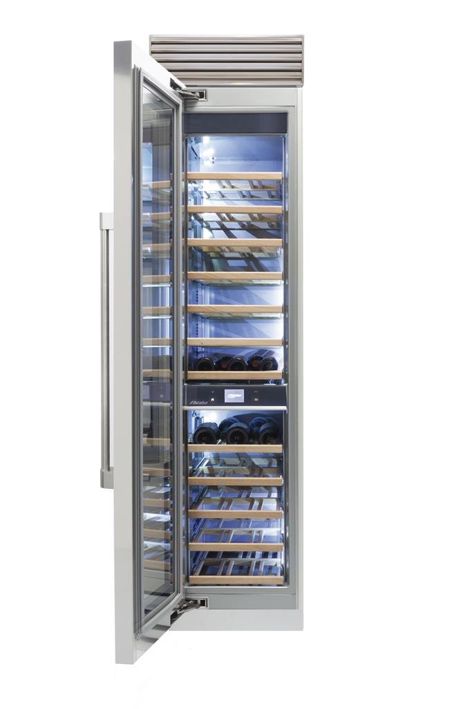 Fhiaba X-Pro Series 18" Stainless Column Wine Cellar, Left Hinge