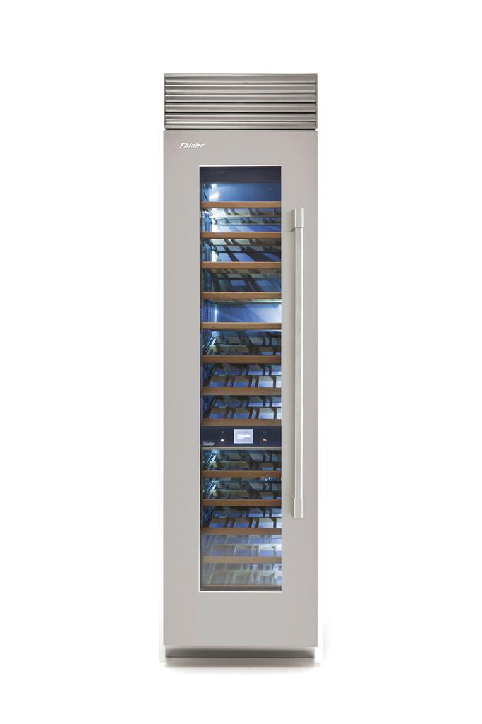 Fhiaba X-Pro Series 24" Stainless Column Wine Cellar, Left Hinge