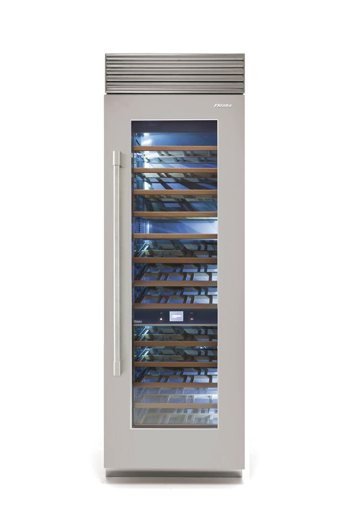 Fhiaba X-Pro Series 30" Stainless Column Wine Cellar, Right Hinge