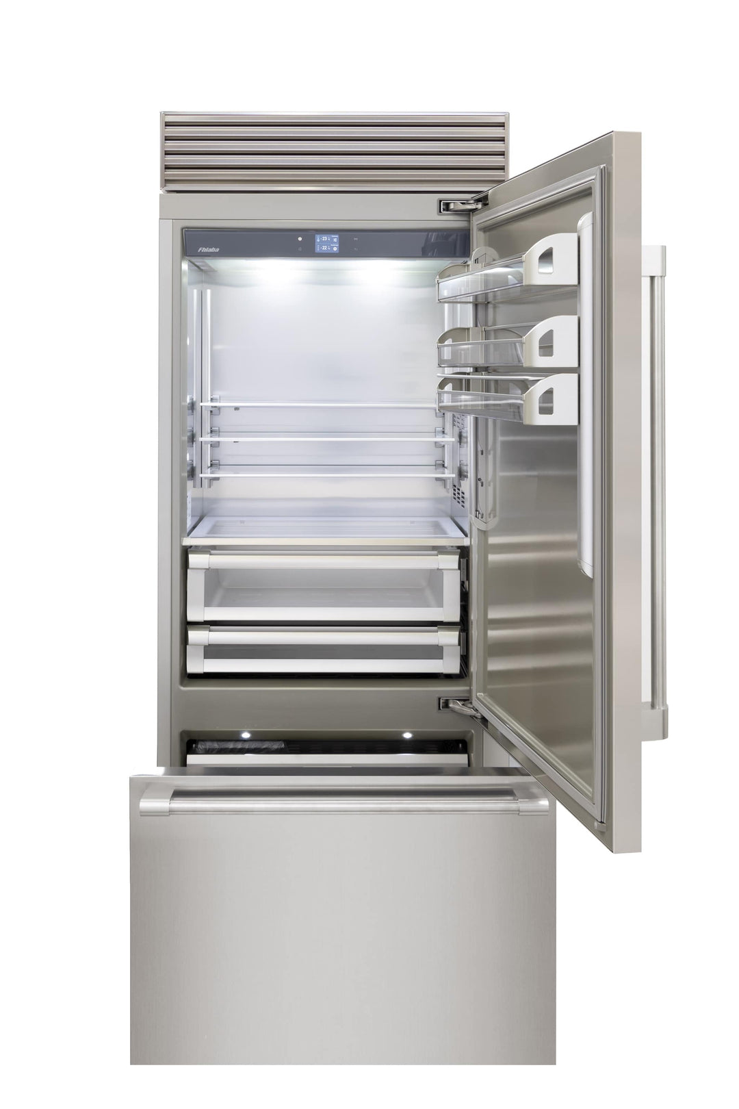 Fhiaba X-Pro Series 36" Stainless Refrigerator and Freezer, Right Hinge