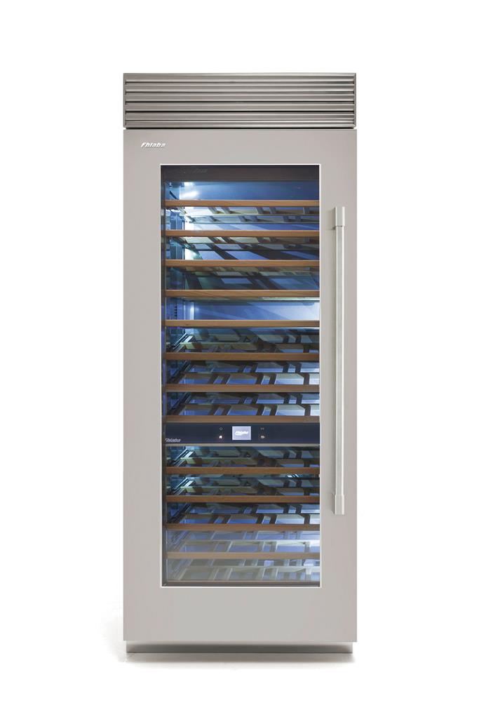 Fhiaba X-Pro Series 36" Stainless Column Wine Cellar, Left Hinge