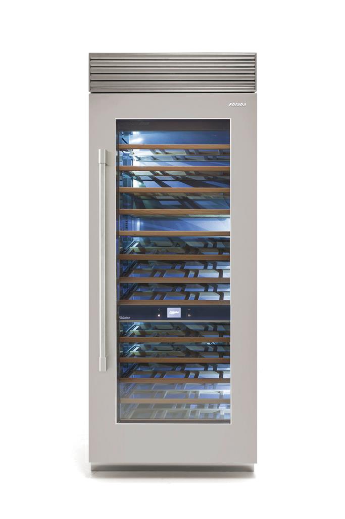 Fhiaba X-Pro Series 36" Stainless Column Wine Cellar, Right Hinge