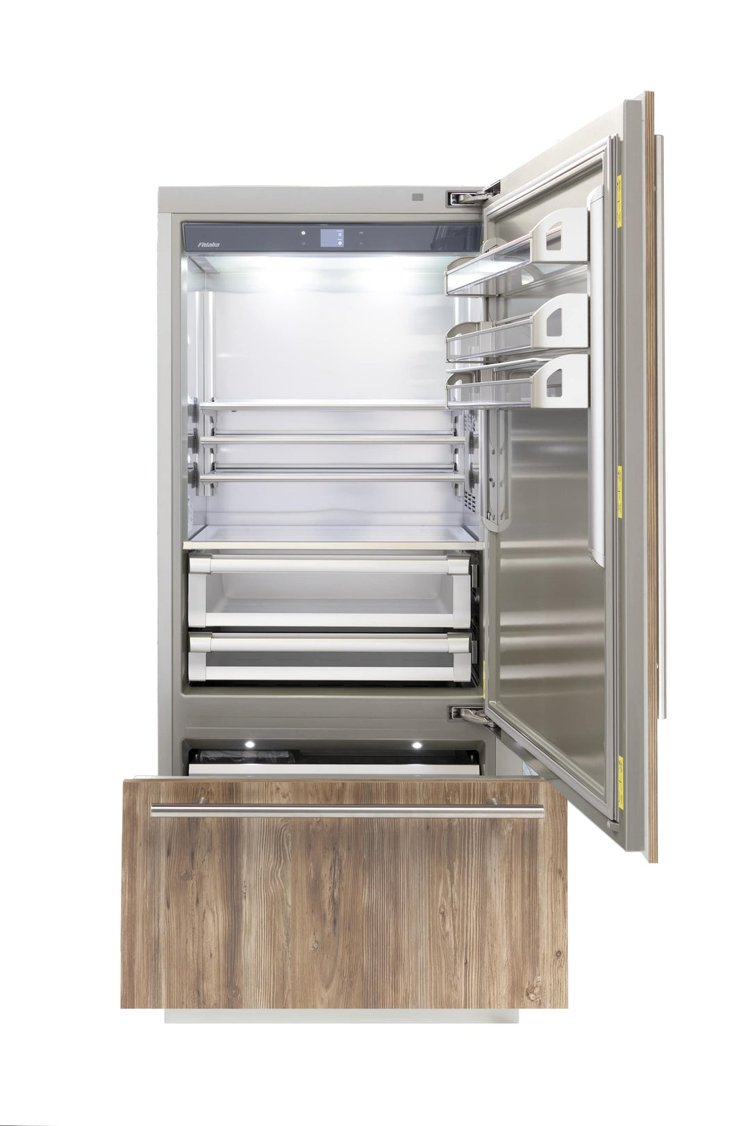 Fhiaba 36" Integrated Series Panel Ready Refrigerator and Freezer, Right Hinge