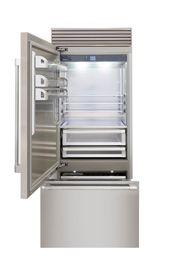 Fhiaba X-Pro Series 30" Stainless Refrigerator and Freezer, Left Hinge