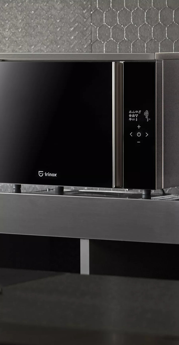 Irinox Fresco Countertop Blast Chiller Elite Black Glass #Model_FRESCO-Elite-Black-Glass