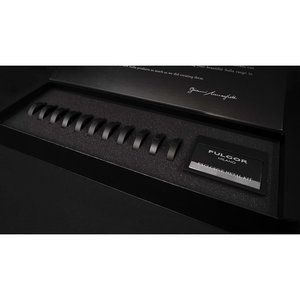 Fulgor Milano Matte Black Metal Bezel Kit for Ranges and Range Tops