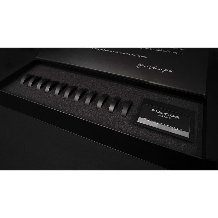 Fulgor Milano Matte Black Metal Bezel Kit for Ranges and Range Tops