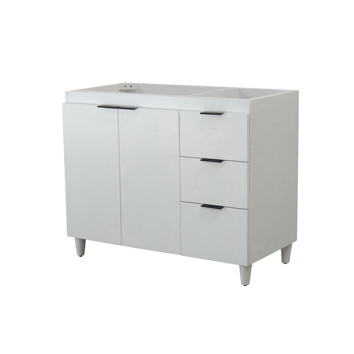 Bellaterra Evora 38.5" Single Vanity, French Gray, Cabinet Only