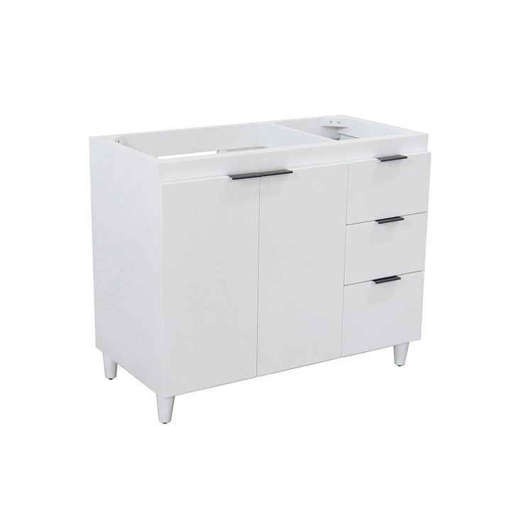 Bellaterra Evora 38.5" Single Vanity, White, Cabinet Only