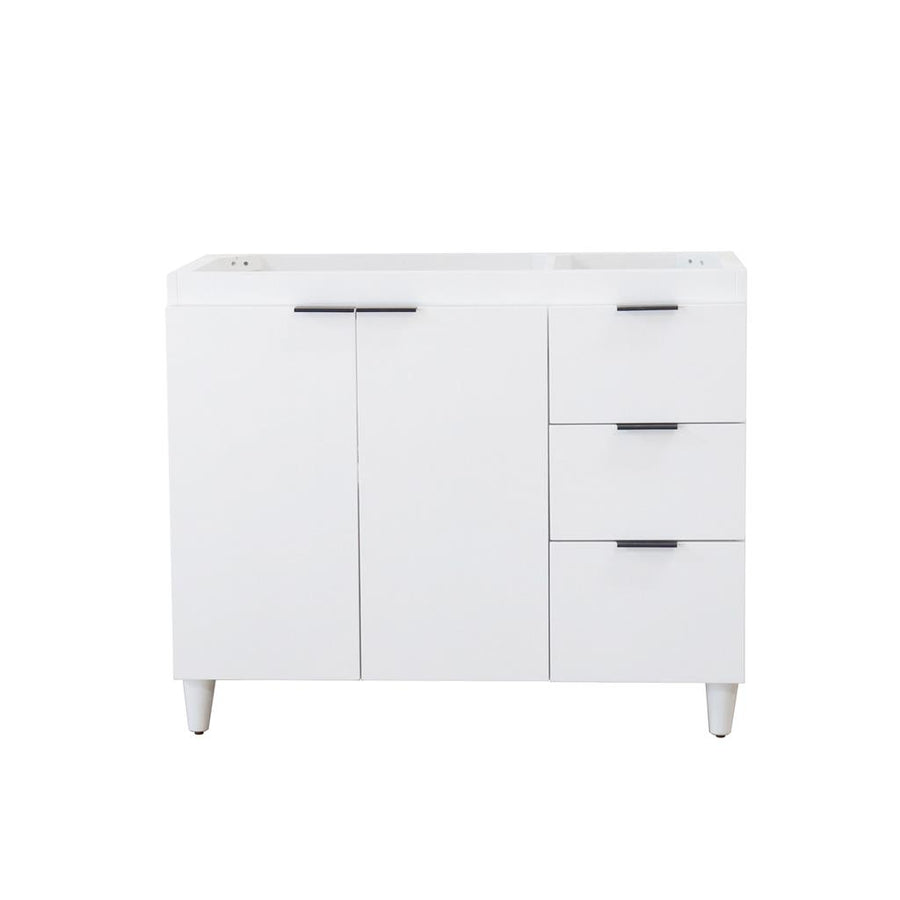 Bellaterra Evora 38.5" Single Vanity, White, Cabinet Only