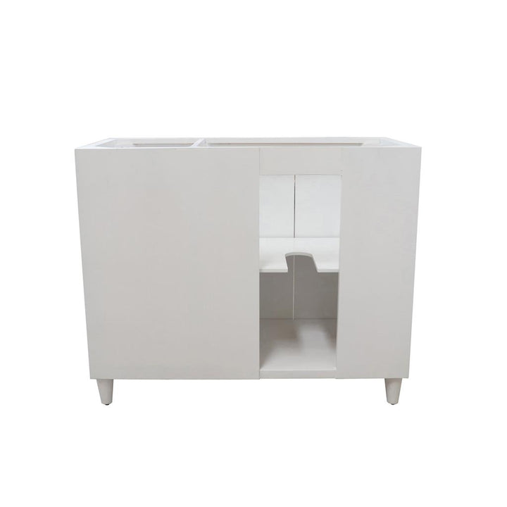 Bellaterra Evora 38.5" Single Vanity, White, Cabinet Only