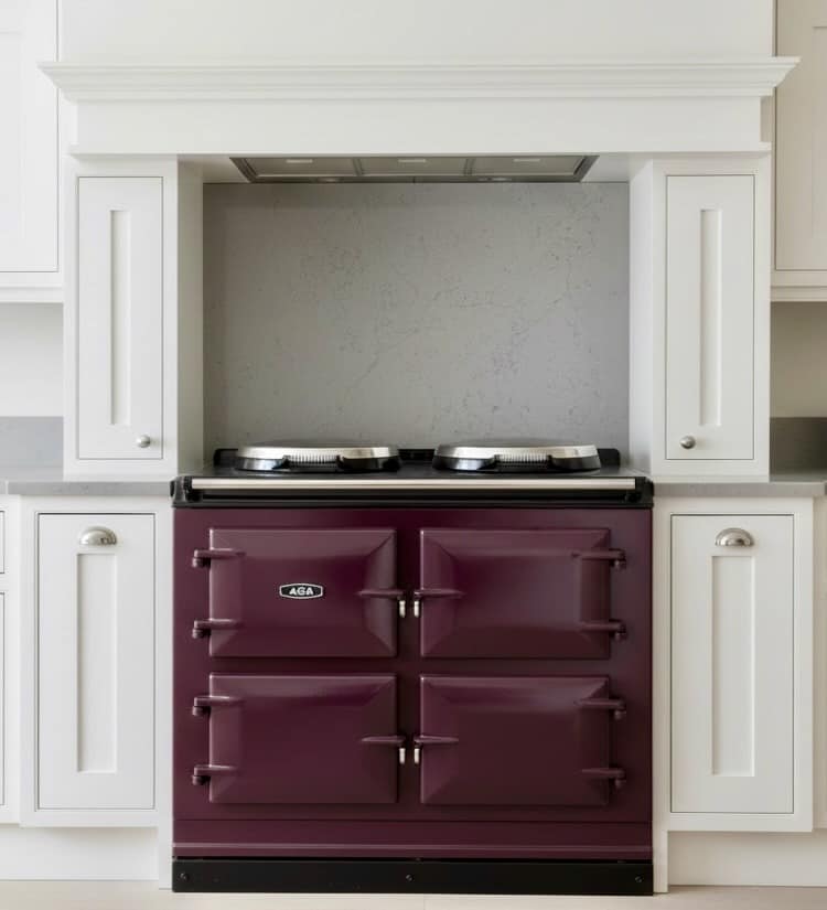 AGA eR7 Cast Iron Range 3 ovens Aubergine Gourmet Kitchen