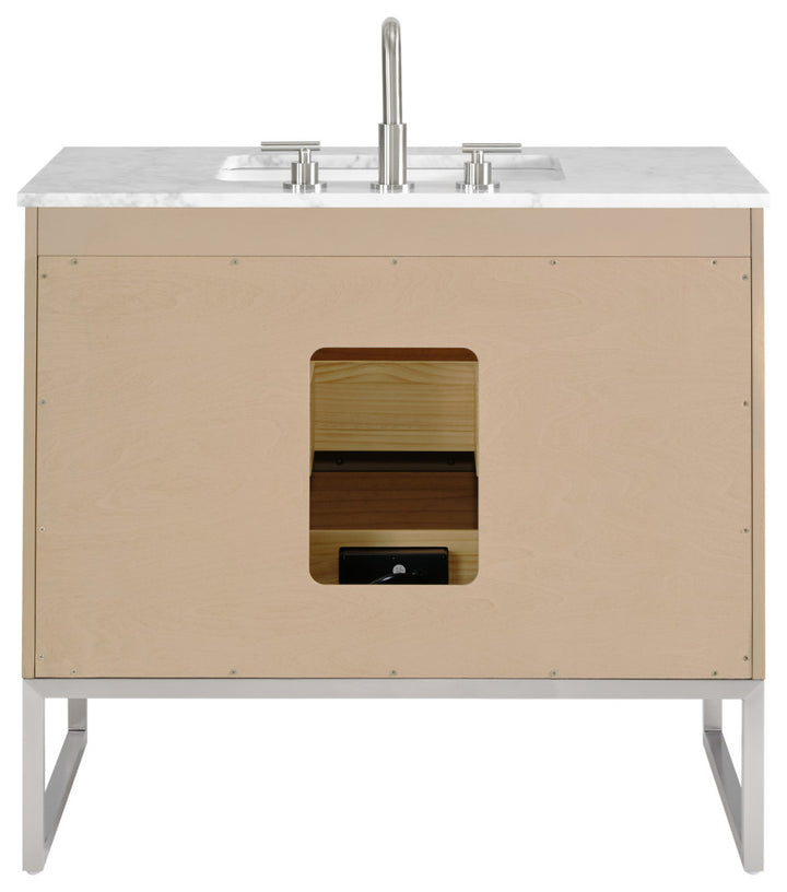 Markham 36" Single Vanity, Cashmere Grey/Brushed Nickel